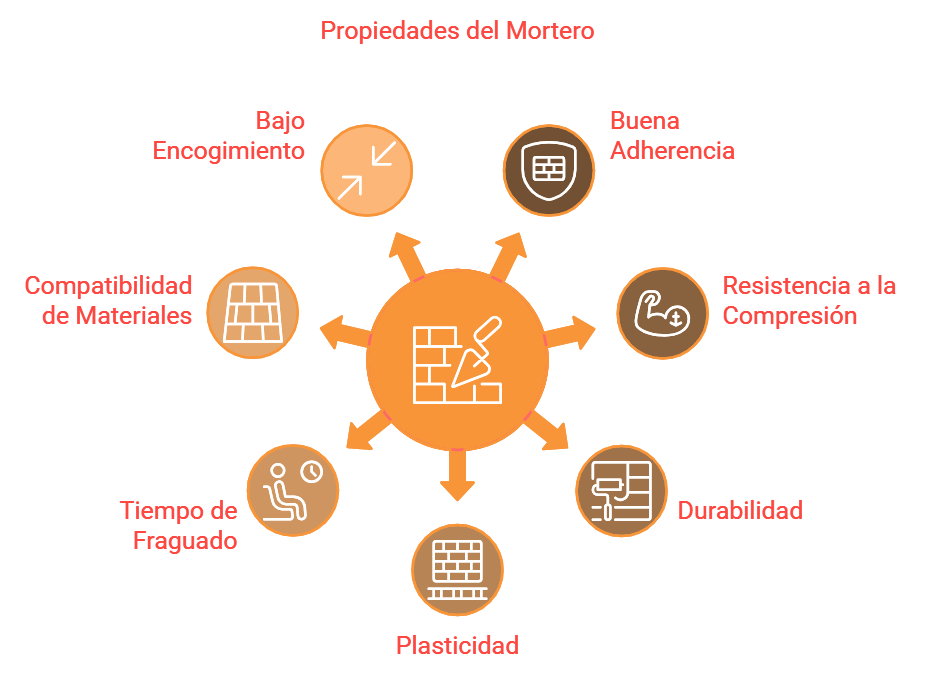 Tipos de mortero más importantes en construcción